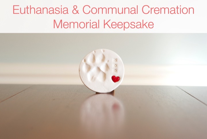 Euthanasia and communal cremation memorial keepsake